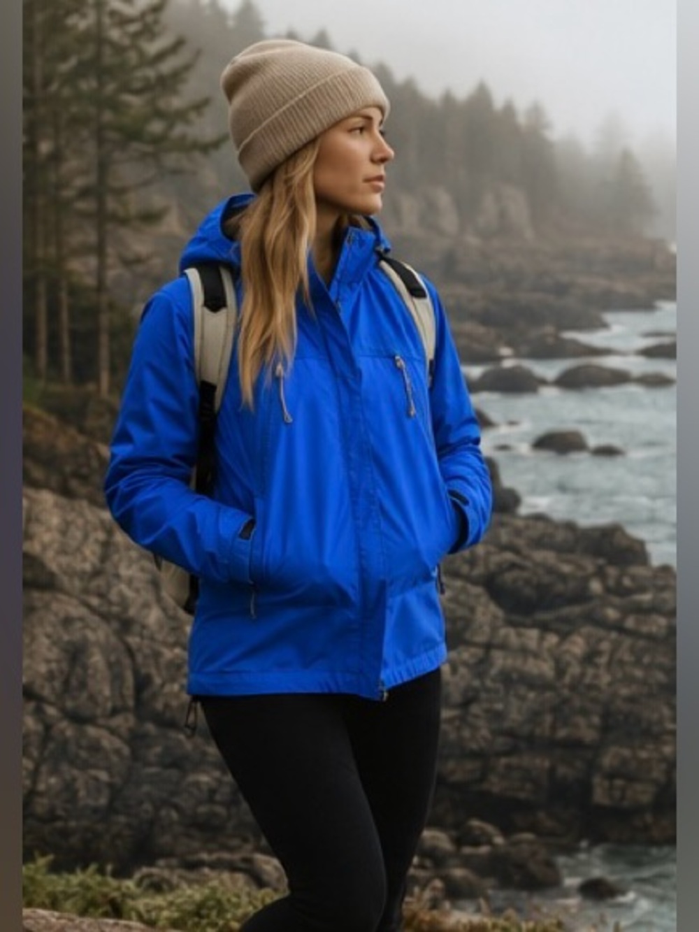 Marmot Waterproof Hooded Rain Jacket Pit Zips Hiking Outdoor Shell Coat Gorpcore